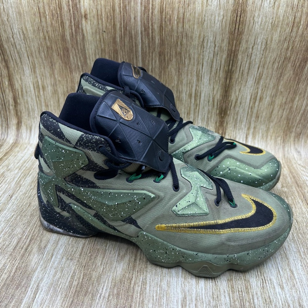 Nike LeBron 13 All-Star Men's Size 12 Green Northern Lights Sneakers 835659-309